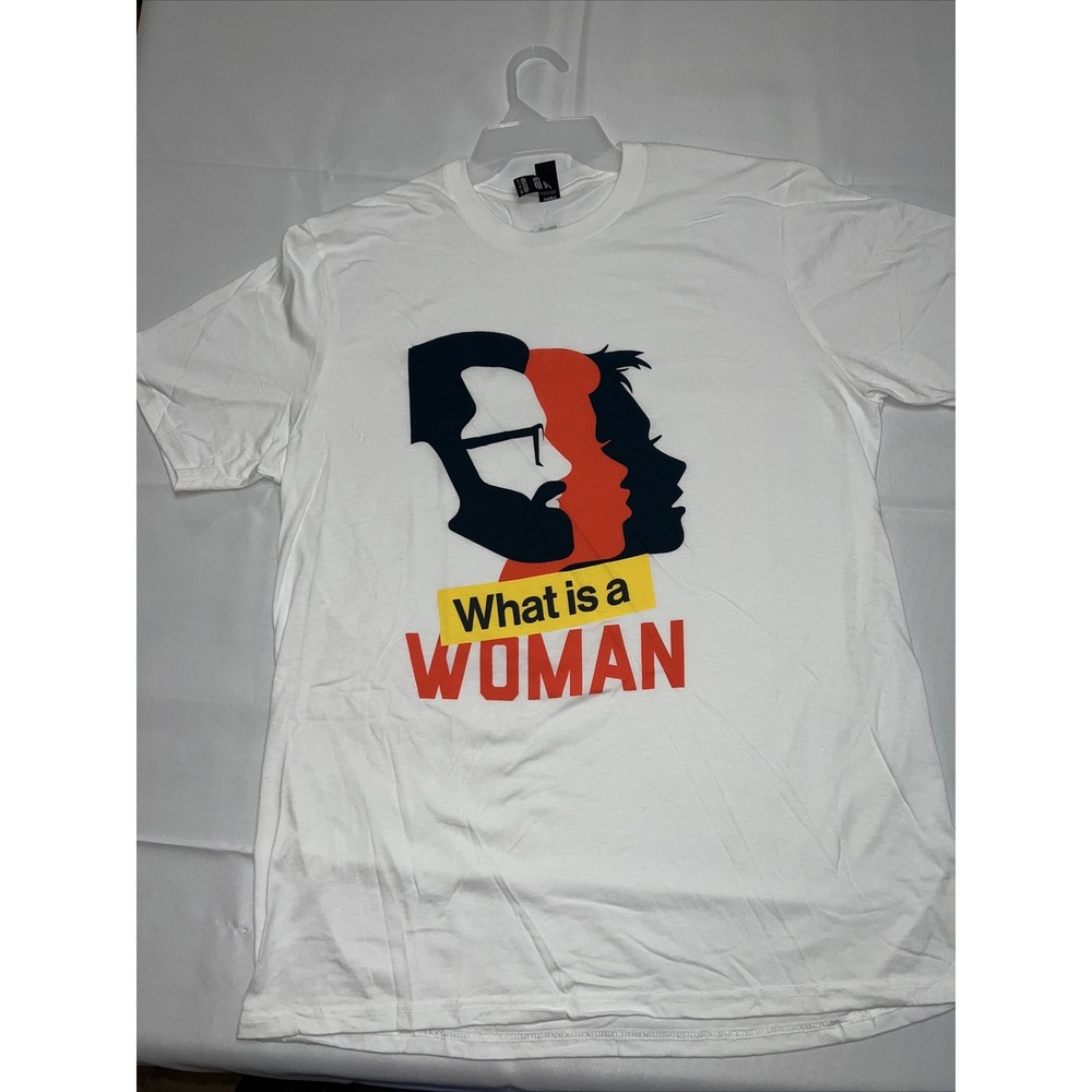 District What is a Woman Daily Wire Matt Walsh Graphic T-Shirt‎ White Tri-Blend
